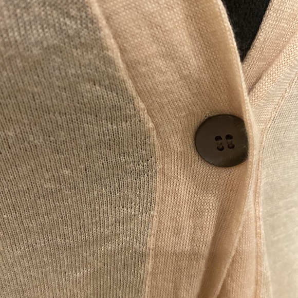 Eileen Fisher 100% Merino Wool Light pink/blush Cardigan with Pockets and Button - Picture 2 of 10